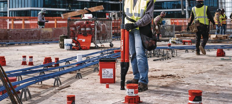 KCCM-WF Kwik Cast Connect (multi-thread) cast-in-place anchor Ultimate-performance push-to-connect, cast-in-place anchor with multi-thread for concrete on wood formwork with approvals Applications 1