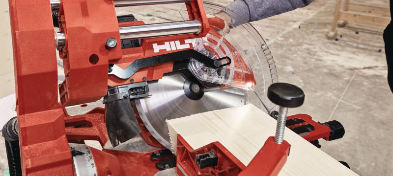 SM 60-22 Cordless miter saw Dual-bevel sliding compound miter saw with a cross cut capacity up to 100x355mm│4”x 13-3/4 (Nuron battery platform) Applications 1