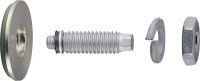 Electrical connector S-BT-EF HC HL Threaded screw-in stud (multilayer coated carbon steel - corrosion protection comparable to HDG) for electrical connections on steel in mildly corrosive environments - Recommended maximal cross section of connected cable: 120 mm² / AWG 4.0