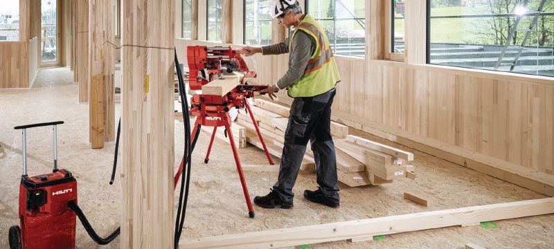 SM 60-22 Cordless miter saw Dual-bevel sliding compound miter saw with a cross cut capacity up to 100x355mm│4”x 13-3/4 (Nuron battery platform) Applications 1