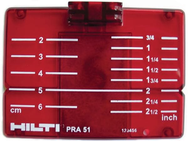 Hilti PDA 50 Laser Range Meter Target Plate 282388 - The Home Depot