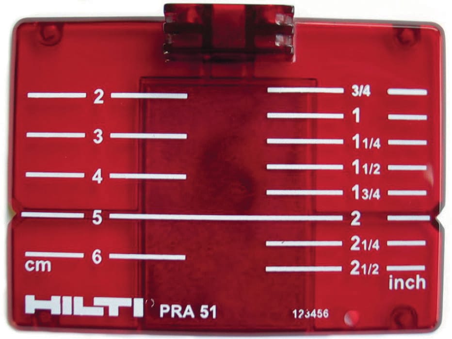 Hilti PDA 50 Laser Range Meter Target Plate