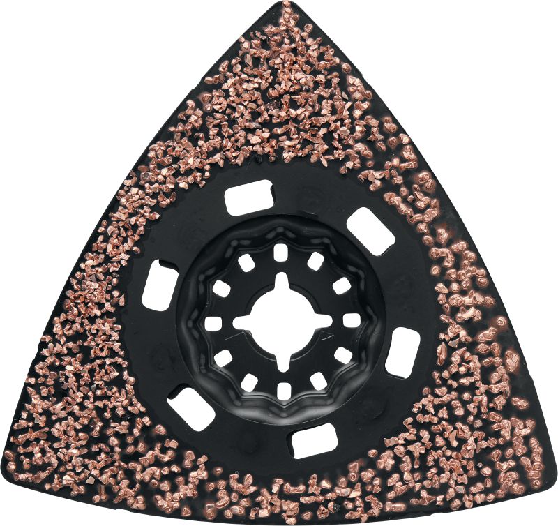 Multitool grout sanding attachment Carbide sanding disc for the oscillating multitool, for sanding mortar and grout